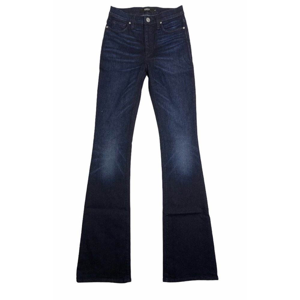 Hudson‎ Womens Indigo Denim Pockets Barbara High Waist Bootcut Jeans Size 25
